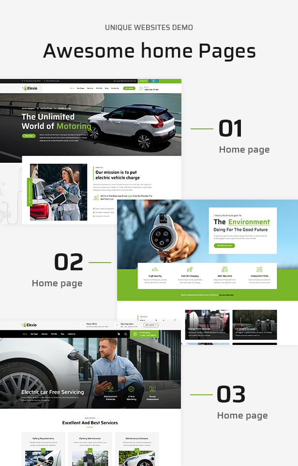 Electric Vehicle & Charging Station WordPress Theme